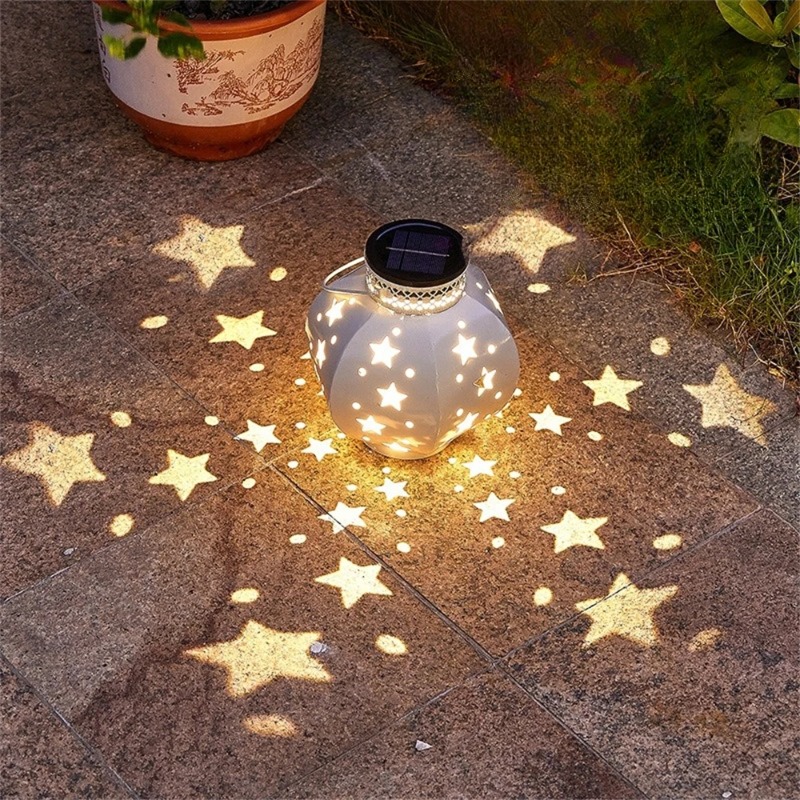 String Light Outdoor - Bahçe Yıldız Projektör Lambası Asılı Güneş