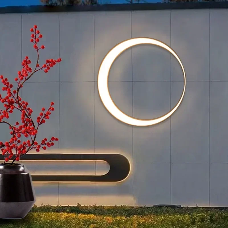 Foyer Lighting Wall Decor - Modern Açık Su Geçirmez Ay Duvar