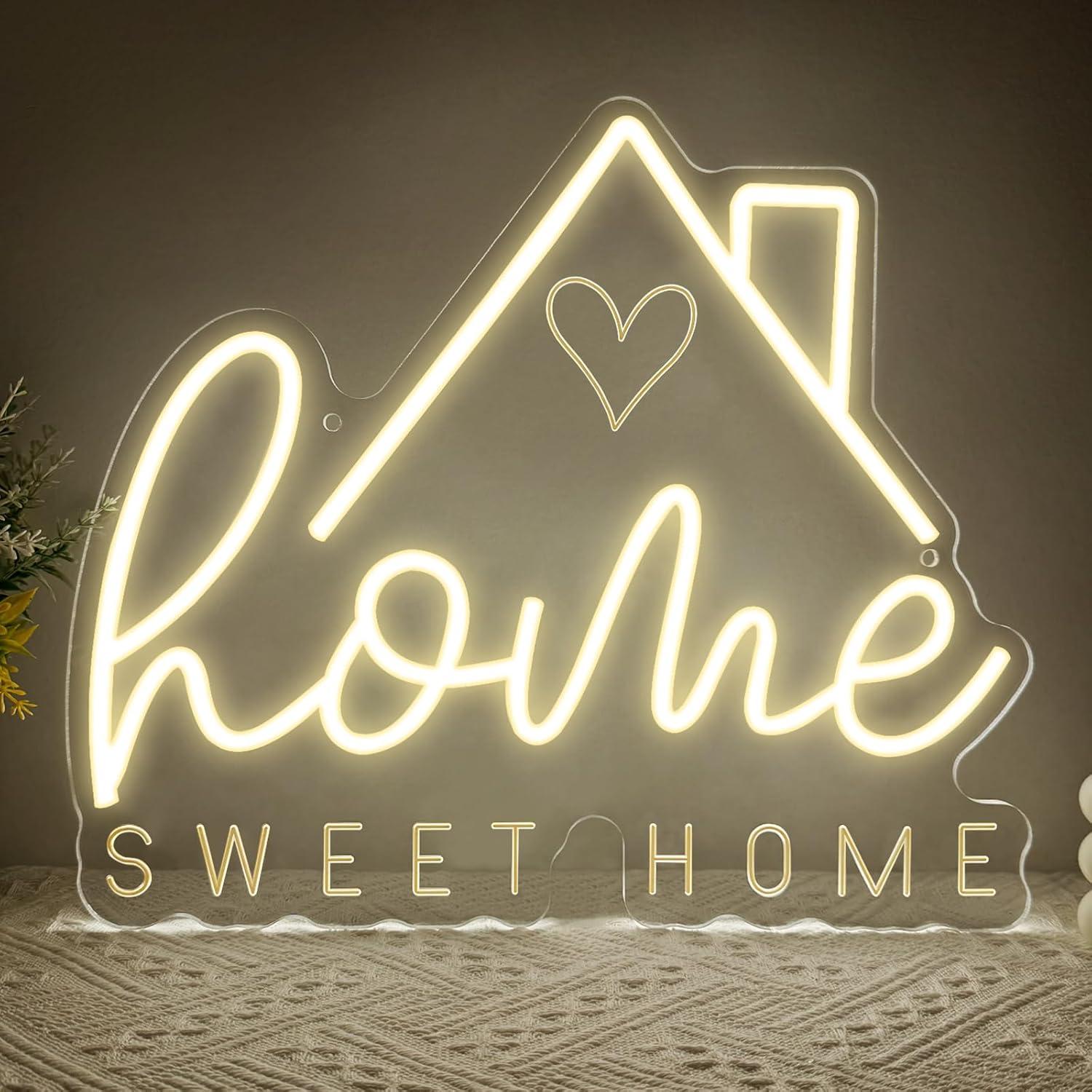 Home Lighting And Decor - Tatlı Ev Neon Tabela USB Kısılabilir