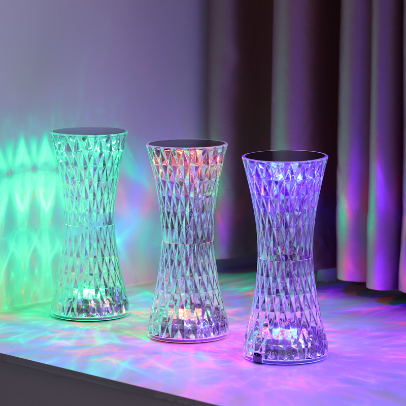 Lighting Decor Bedroom - Kristal Başucu Masa Lambaları Noel Akrilik