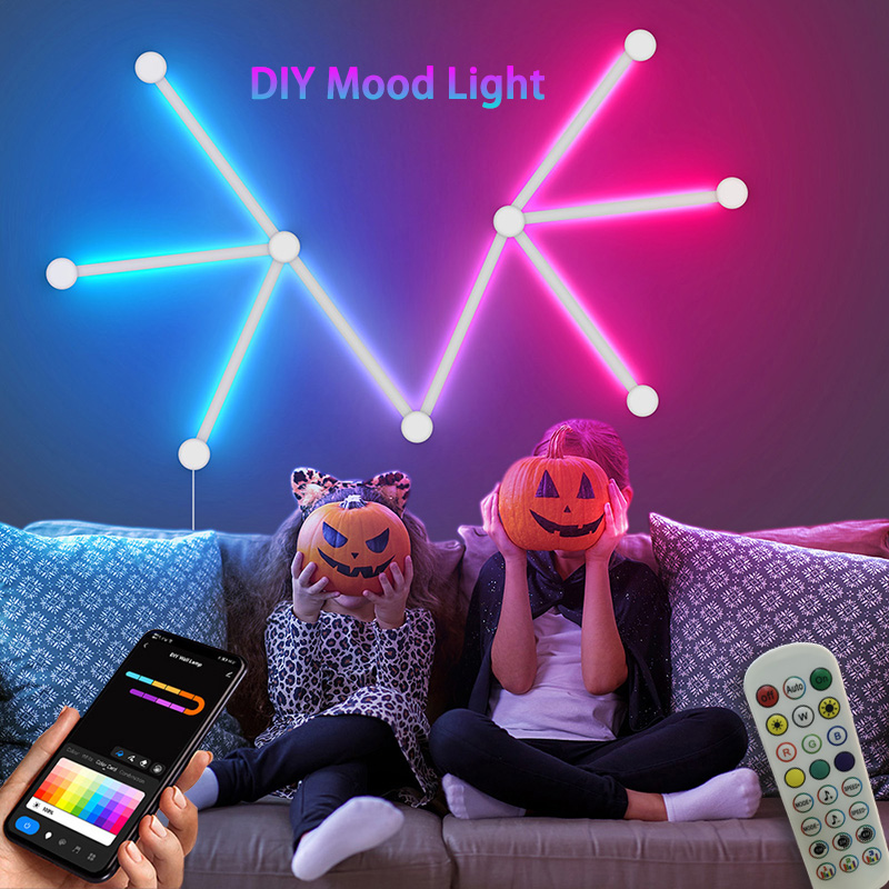 Lighting Decor Bedroom - Akıllı RGB Duvar Lambası, Müzik Partisi