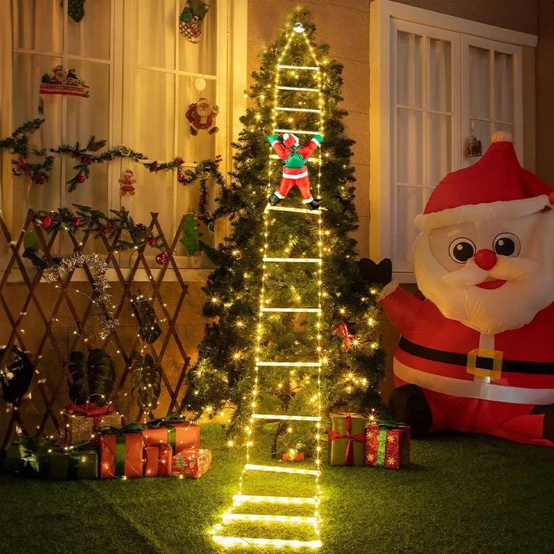 String Light Outdoor - LED Noel Işıkları Noel Dekoratif Merdiven