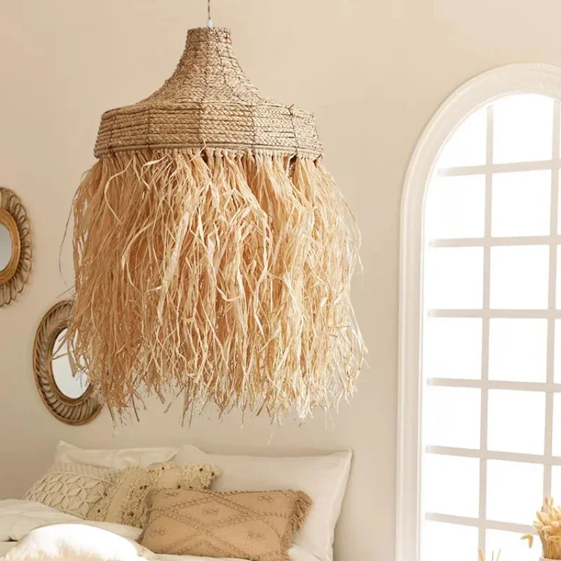 Decor Lighting Australia - El Yapımı Hasır Rattan Sarkıt Lamba