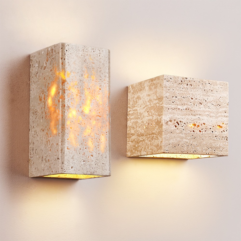 Foyer Lighting Wall Decor - Wabi Sabi Doğal Taş Duvar Lambası