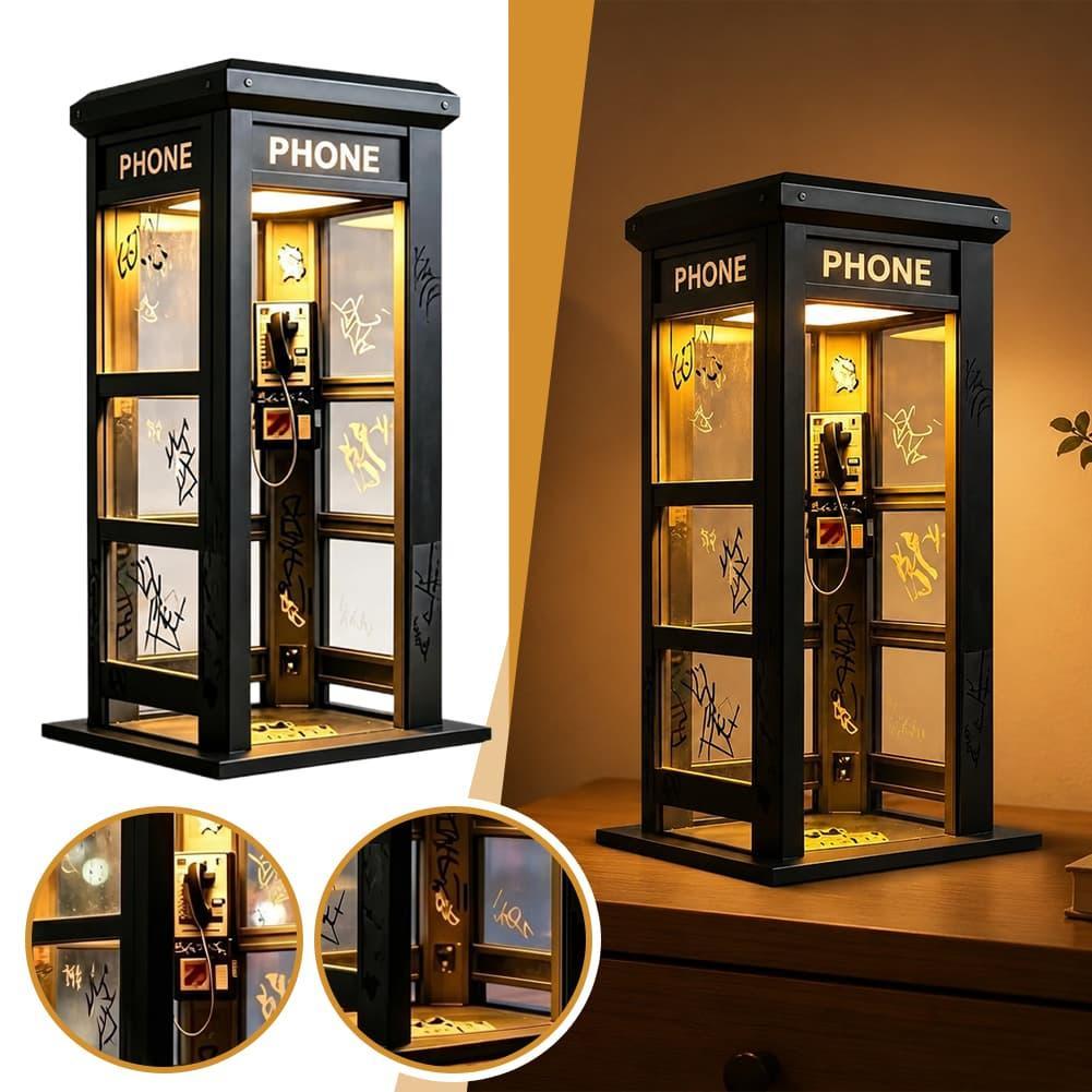 Home Lighting And Decor - Vintage Londra Telefon Kulübesi Masa Lambası