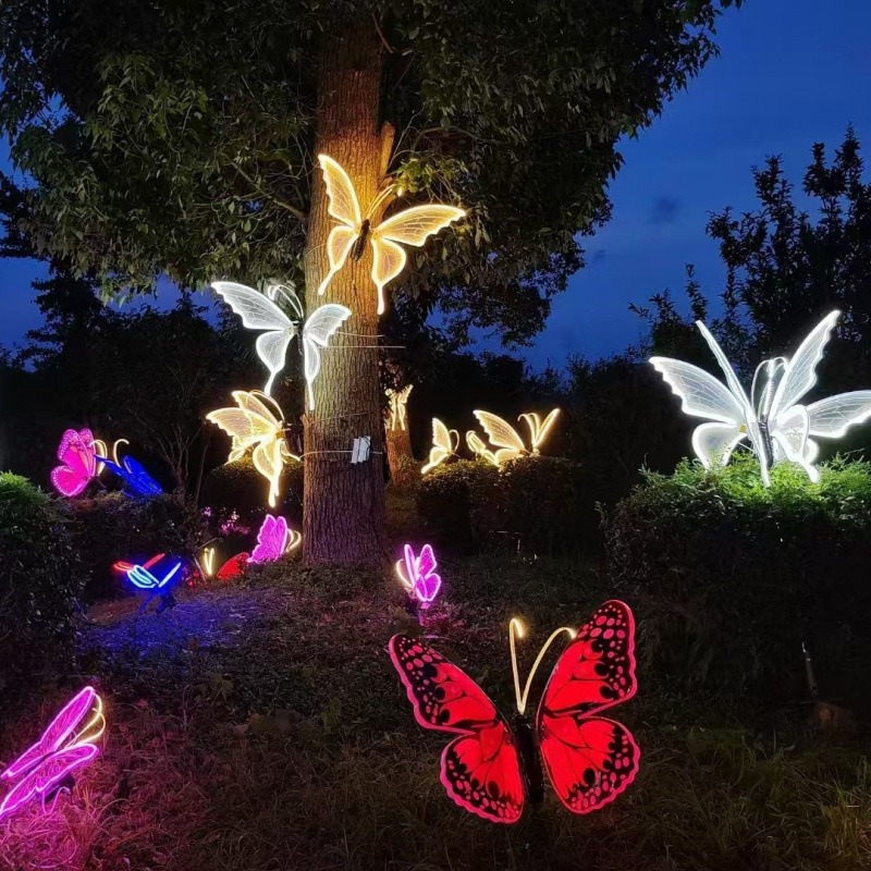 Lighting Bug Decor - LED Dinamik Kelebek Dış Mekan Lambası