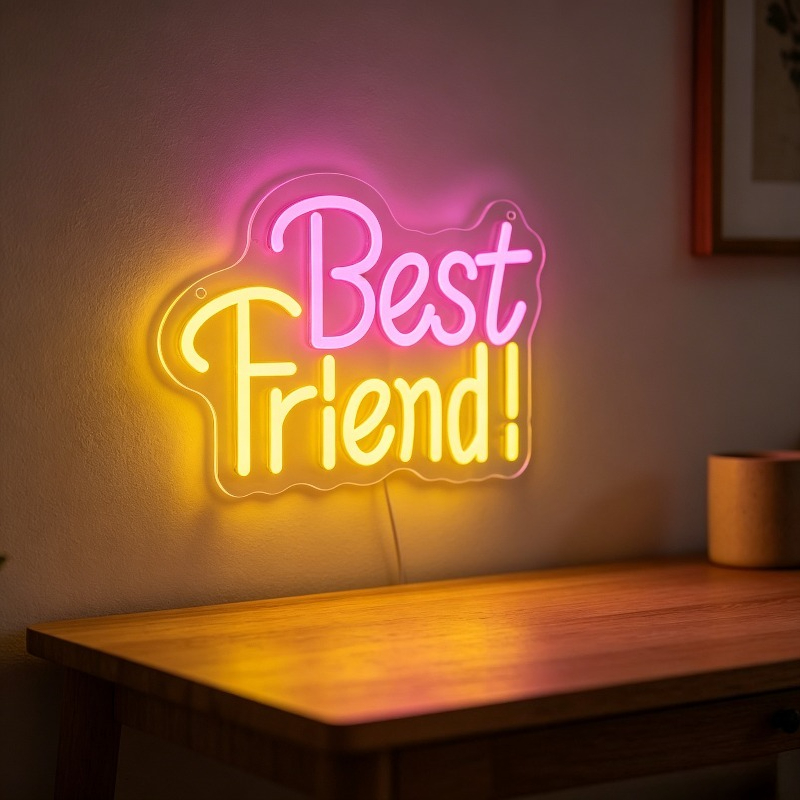En İyi Arkadaş Neon Işık Tabel - Bedroom Lighting Decor Ideas incelemesi ve fiyatı