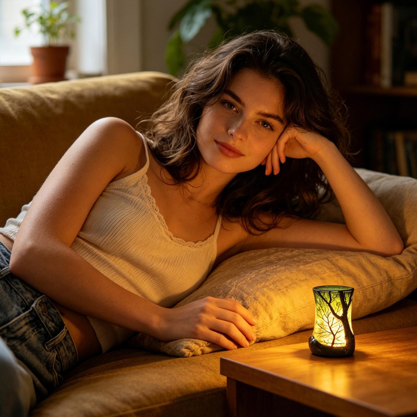 Başucu Masa Lambası Orman Gece - Lighting Decor Bedroom incelemesi ve fiyatı