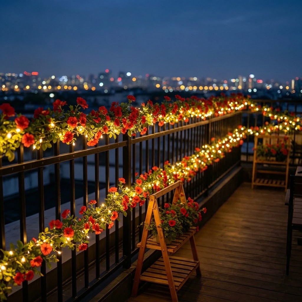 Güneş Enerjili Gül Çiçekli Çub - String Light Outdoor incelemesi ve fiyatı
