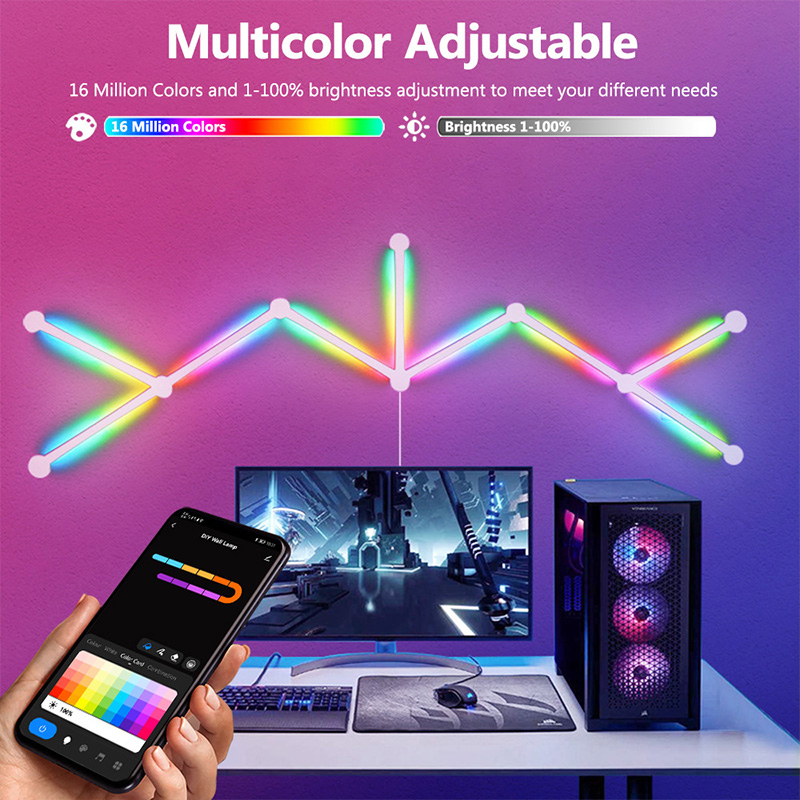 Akıllı RGB Duvar Lambası, Müzi - Lighting Decor Bedroom incelemesi ve fiyatı