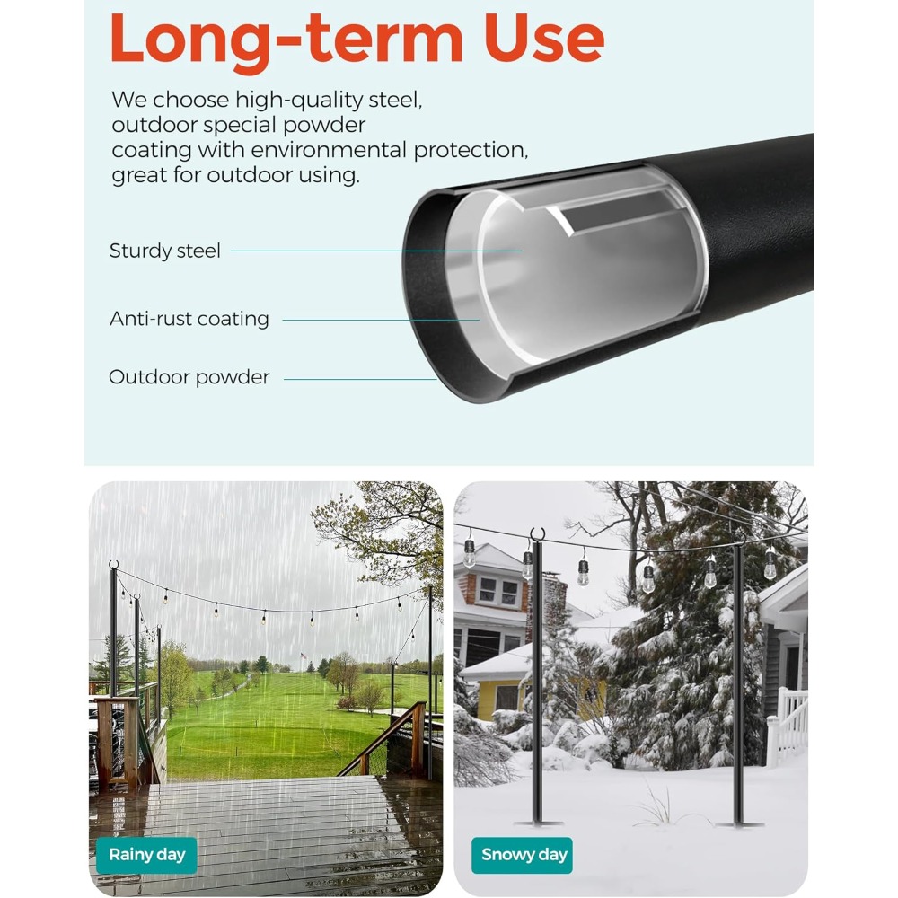 land·voi 4'lü şerit ışık direk - String Light Outdoor incelemesi ve fiyatı
