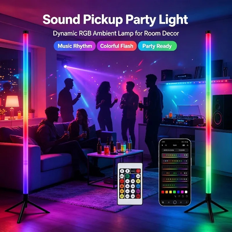 2 Adet 120CM RGB Yer Lambası,  - Home Lighting And Decor incelemesi ve fiyatı