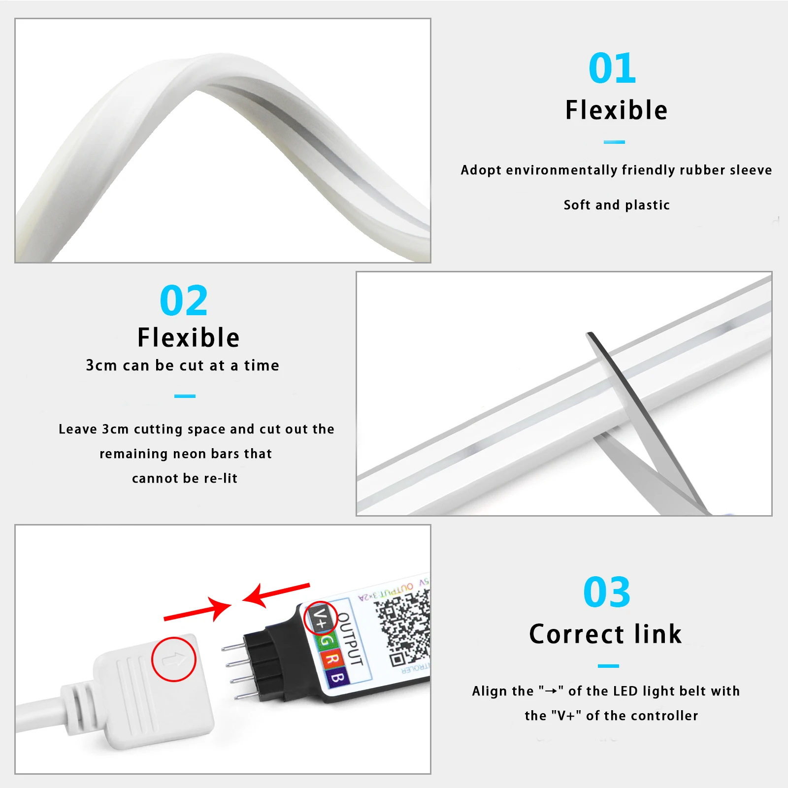 1-5m RGB LED Neon Şerit Işık 5 - Home Lighting And Decor incelemesi ve fiyatı